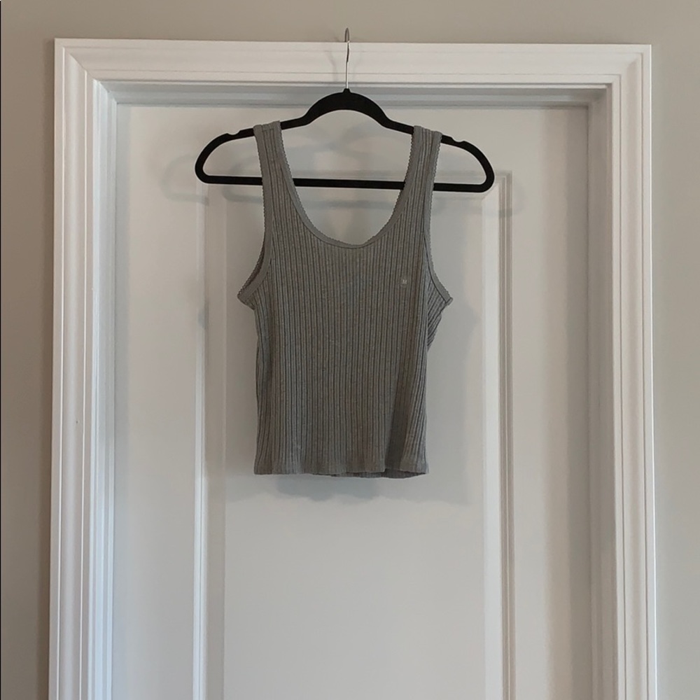 Grey crop top